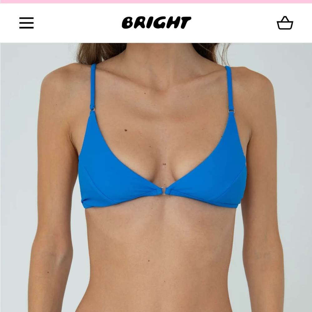 Bright swimwear bikini top